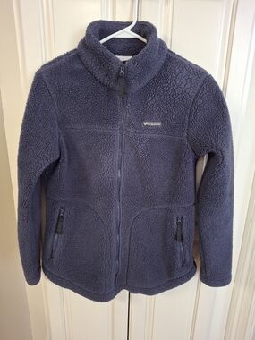 Columbia Womens Navy Sherpa Fleece Jacket